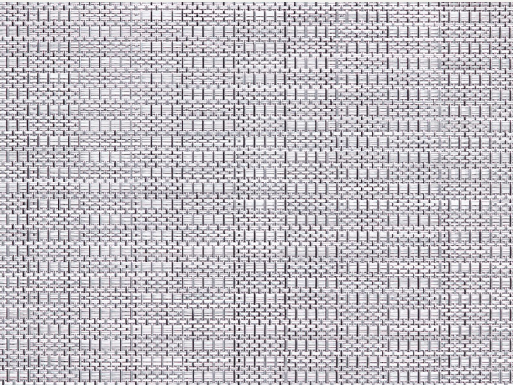 Detail of new weave of wide Chilewich placemat Thatch Dove