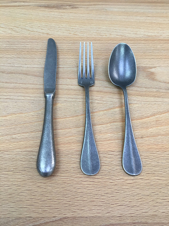 Aoyoshi Baguette dessert cutlery set with knife, fork and spoon