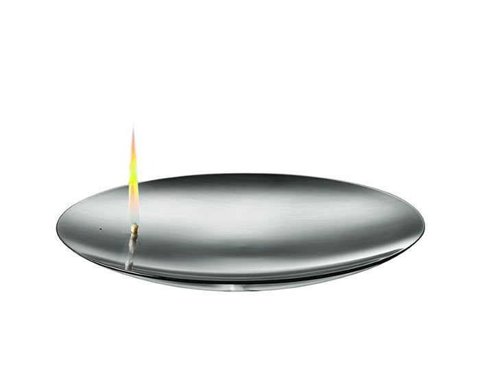 Mono flame bowl, close-up of flame appearing to float separately above bowl