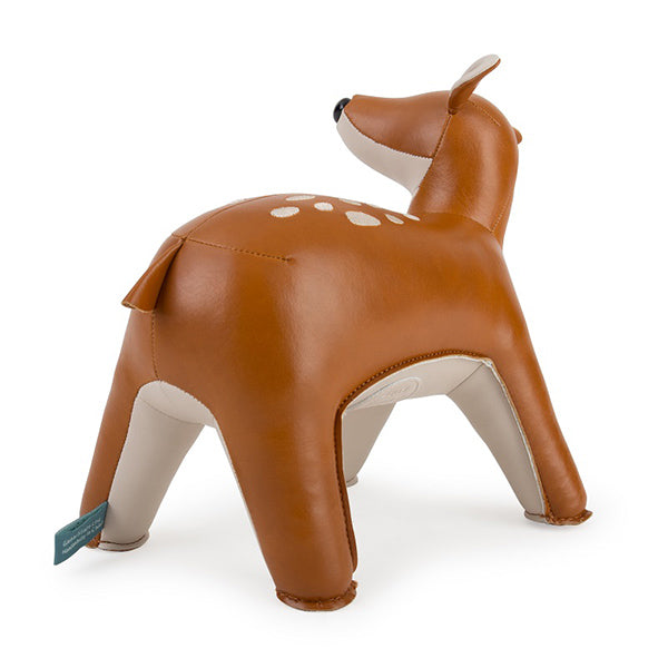 Zuny Luke, deer in faux leather, rear view with dots on the back