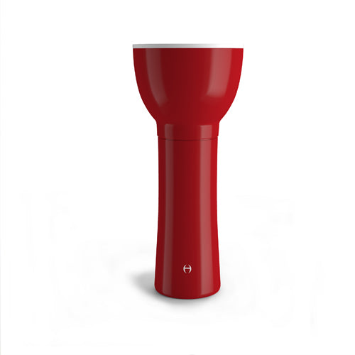 Alessi Spiceboy grinding mechanism in red, side view