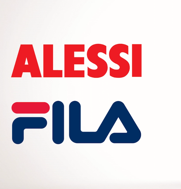 Logos of Alessi and FILA on the limited-edition Sandro FILA Collector's corkscrew