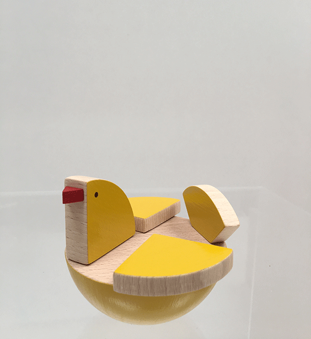 Kleine schommelvogel uit de KUTULU serie, zijaanzicht van kop en vleugels