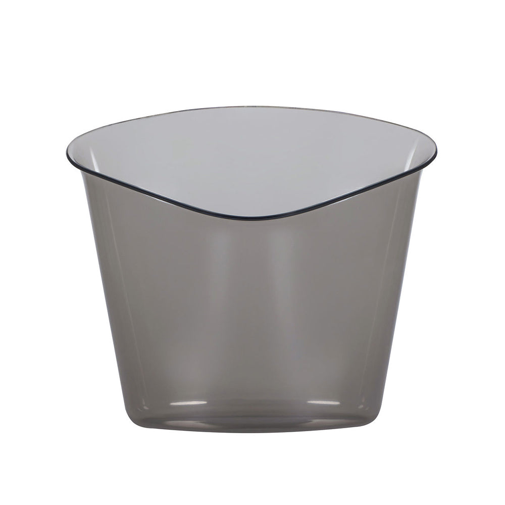 Alessi fles-houder wijnkoeler, rookgrijs, leeg zonder fles