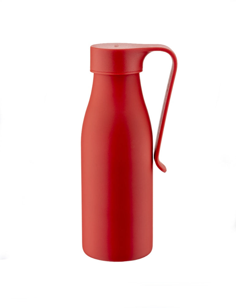 Alessi Away thermobeker in rood staal met draagclip