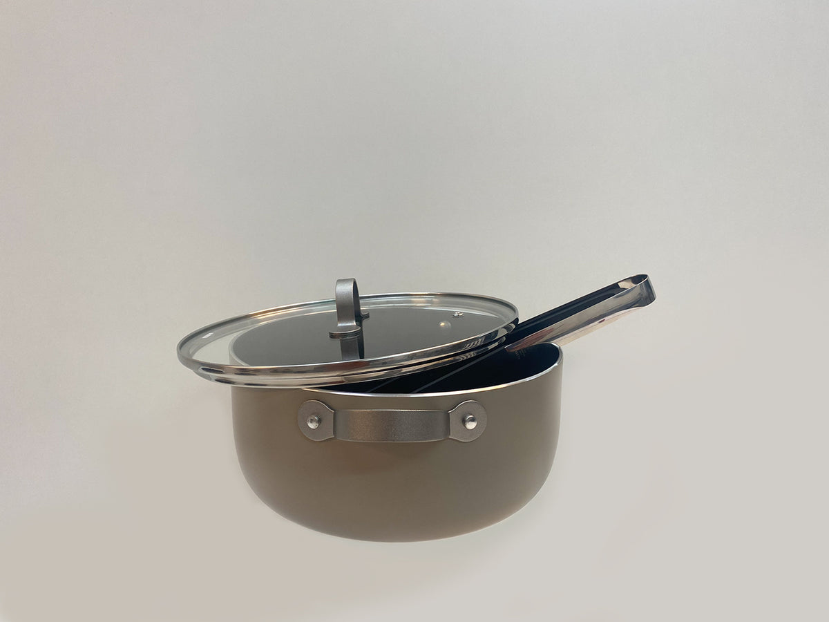 TAMA glazen deksel op pannen, serie van Giulio Iacchetti, 24 cm