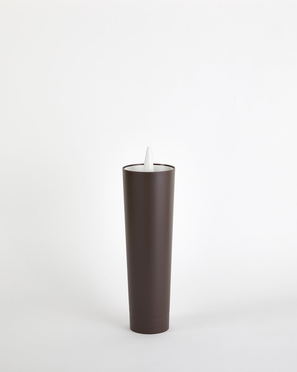 Excalibur toiletborstel van Philippe Starck voor Alessi, in chocoladebruin