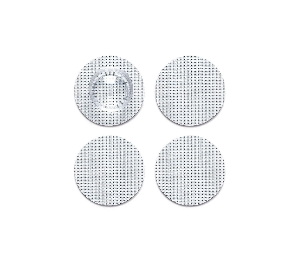 Chilewich onderzetters uit de serie Mini Basketweave, set van 4, in heldere lichtblauwe tint Sky