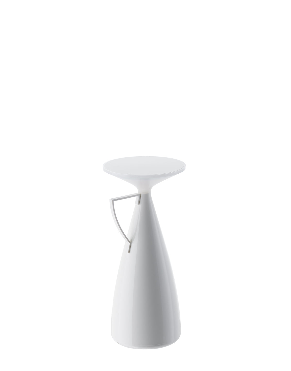 Camomille tafellamp van Kartell, wit, bovenaanzicht van de lichtkap