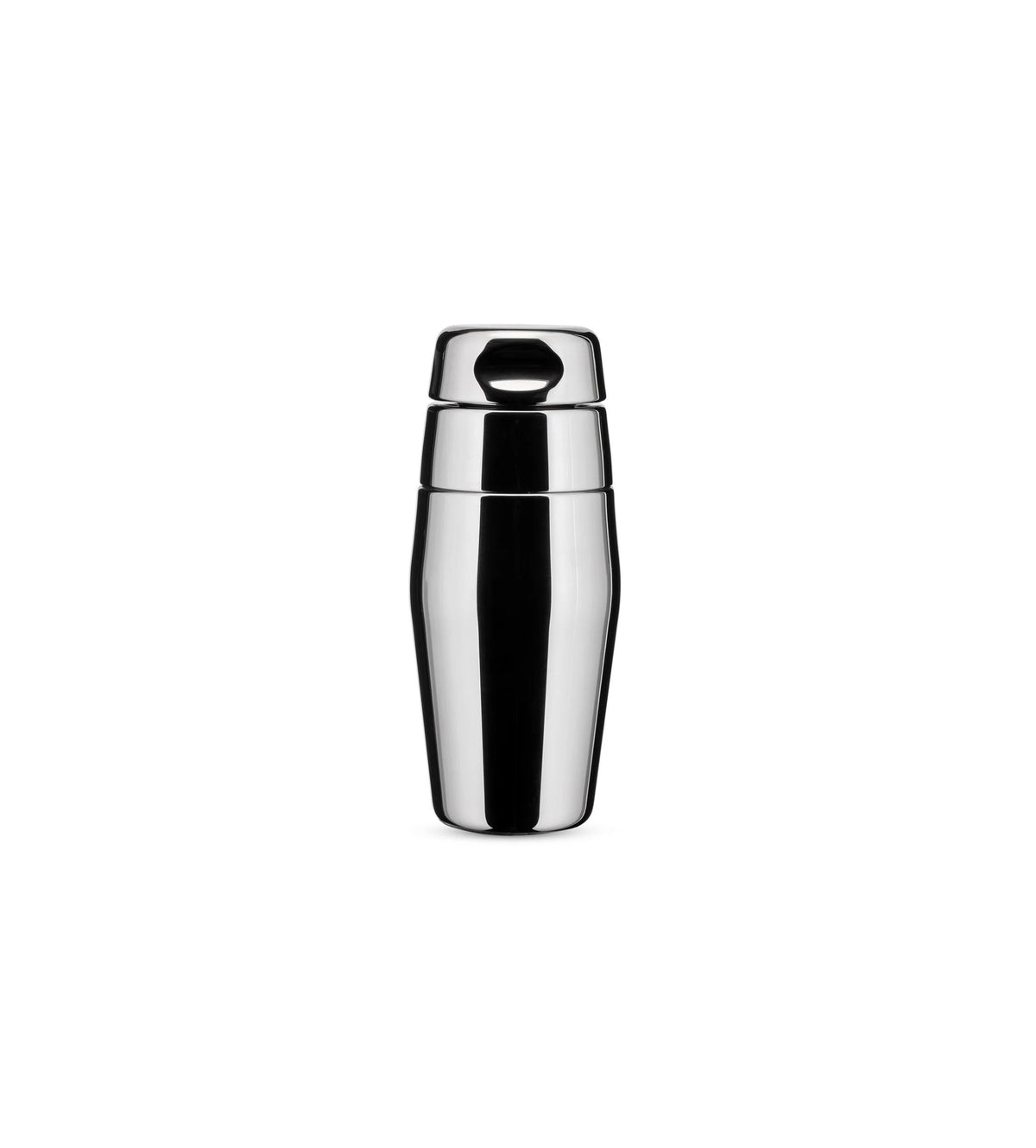 Alessi "870" cocktailshaker in gepolijst edelstaal, ontworpen door Carlo Mazzeri