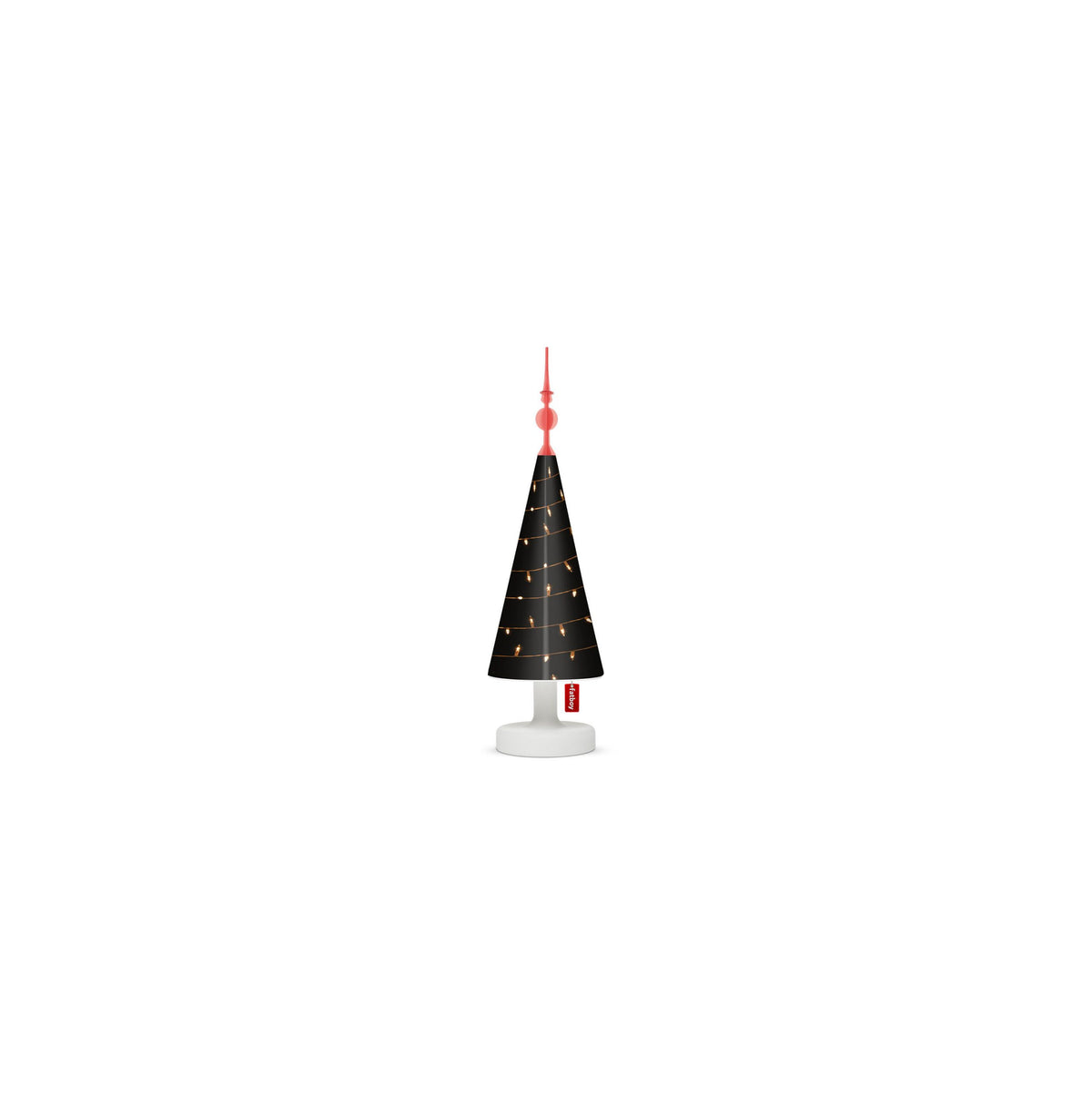 Fatboy Edison the Petit tafellamp met grote treetopper, zwart met witte voet