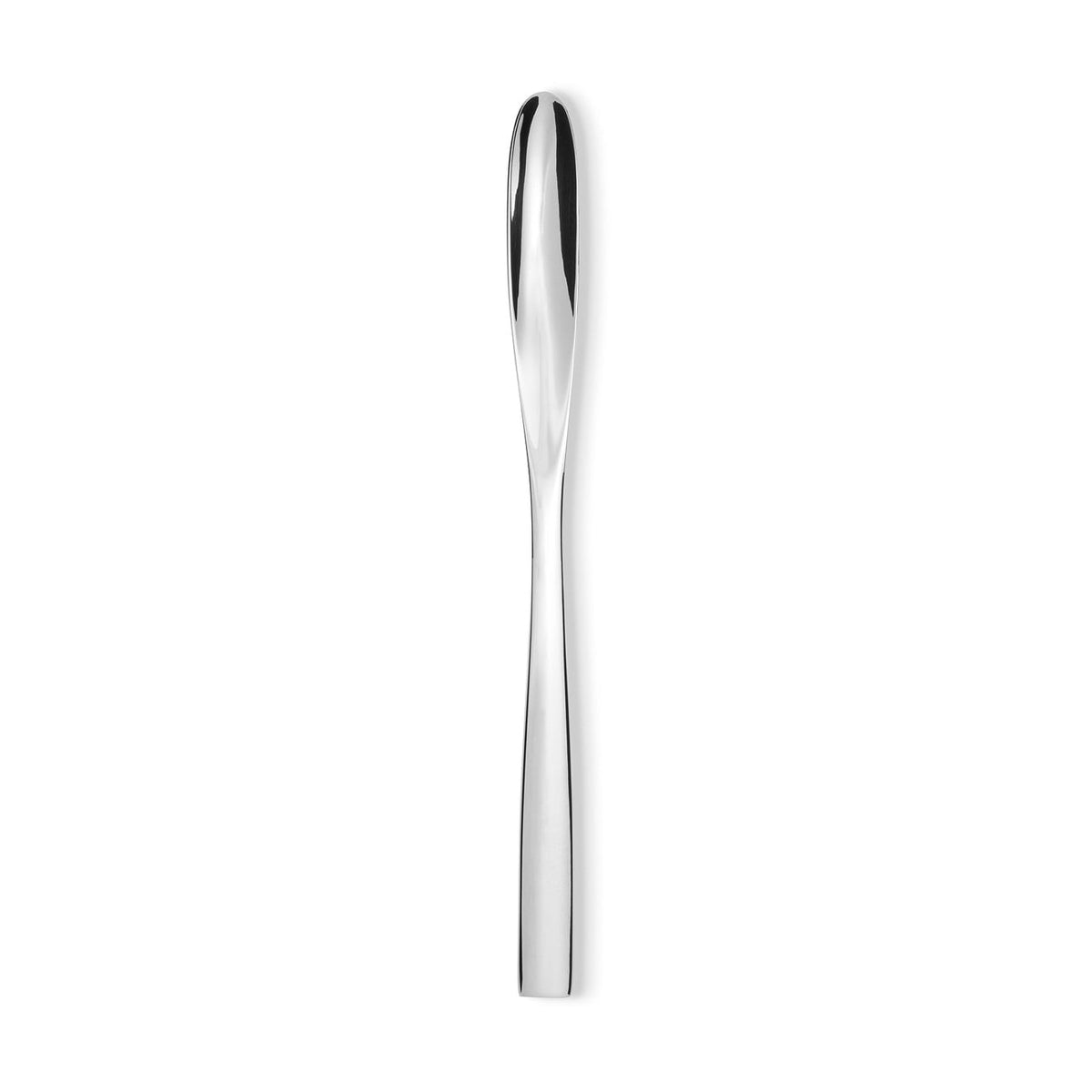 Alessi Dressed latte macchiato lepel, bestek in glanzend rvs, ontwerp Marcel Wanders