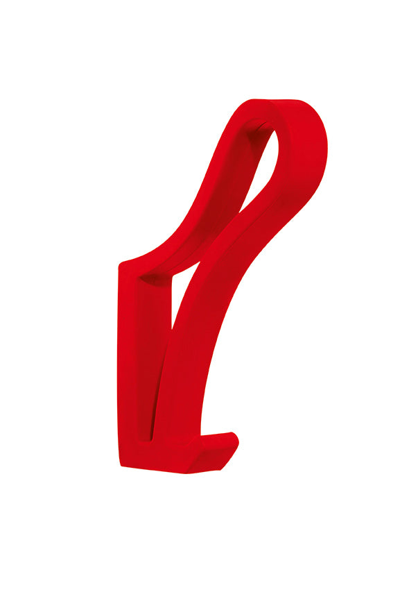 Alessi Luup wandhaak in rood