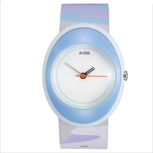 Alessi onderdeel horlogebandje voor AL20004, blauw-paarse marmerprint