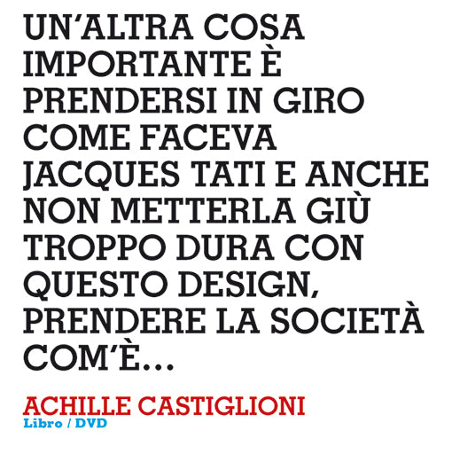 Alessi Design Interviews Castiglioni, boek met DVD over Achille Castiglioni