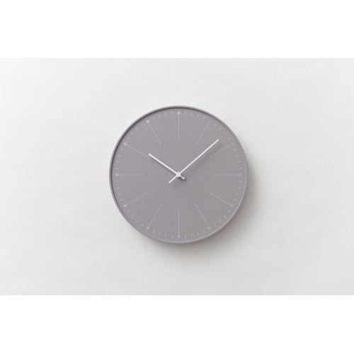 Lemnos Dandelion wandklok, grijs, ontwerp Nendo, diameter 29 cm
