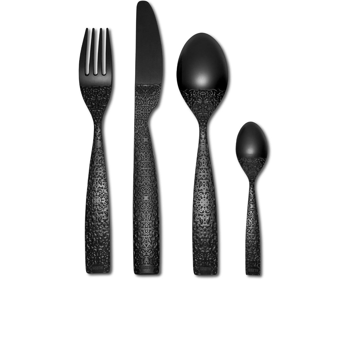 Alessi Outdoor bestekset 4-delig Dressed MW74S4B, andere kant