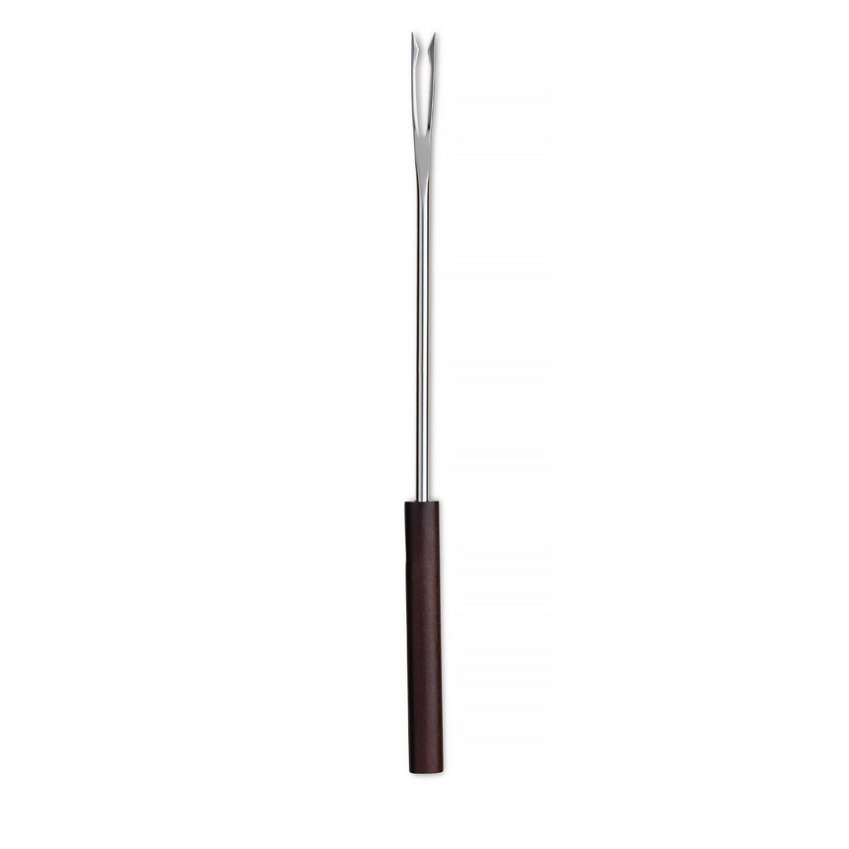 Alessi Mami set van 6 fondue vorken, staal met handvat in hout