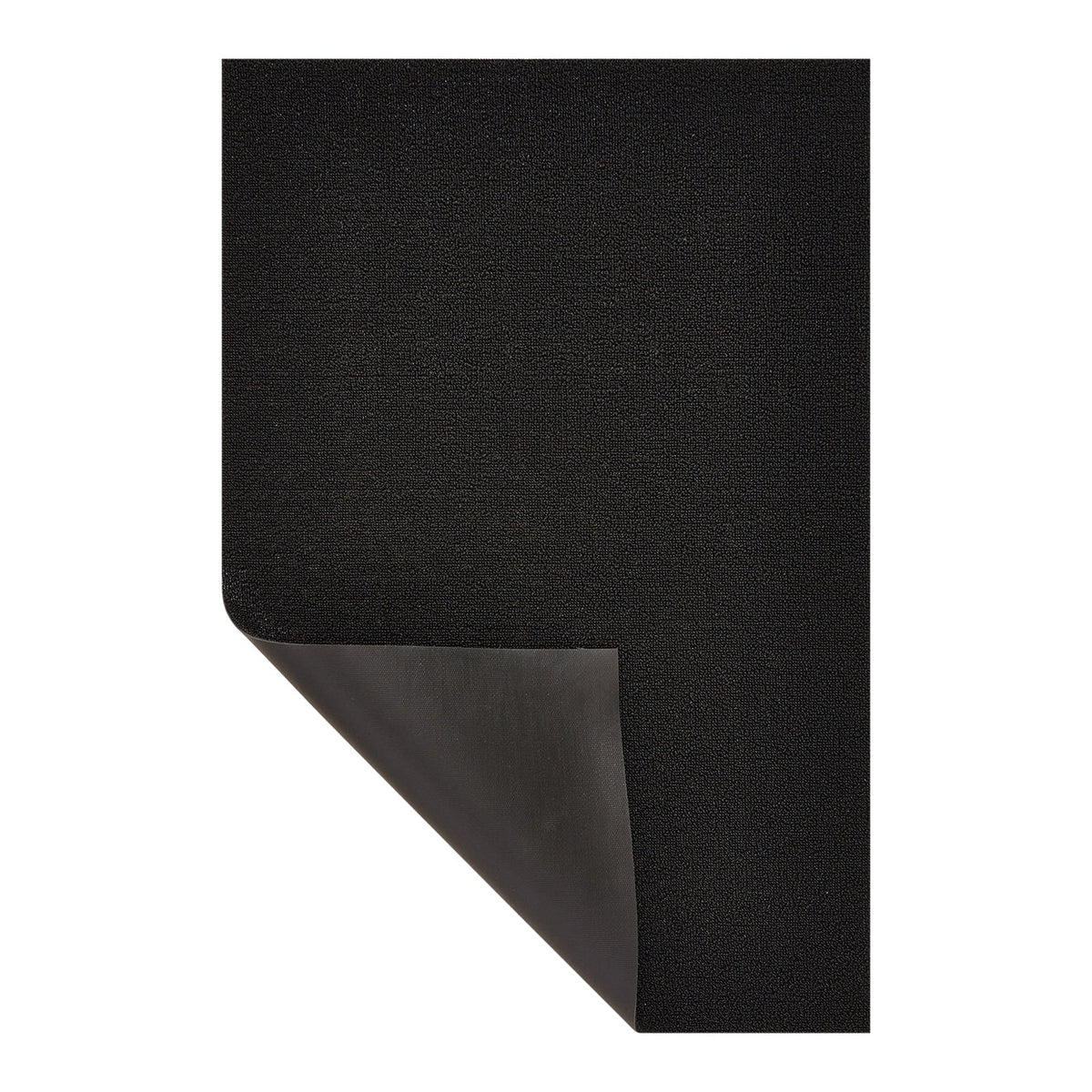 Hoek en rand van de Chilewich deurmat Solid Black
