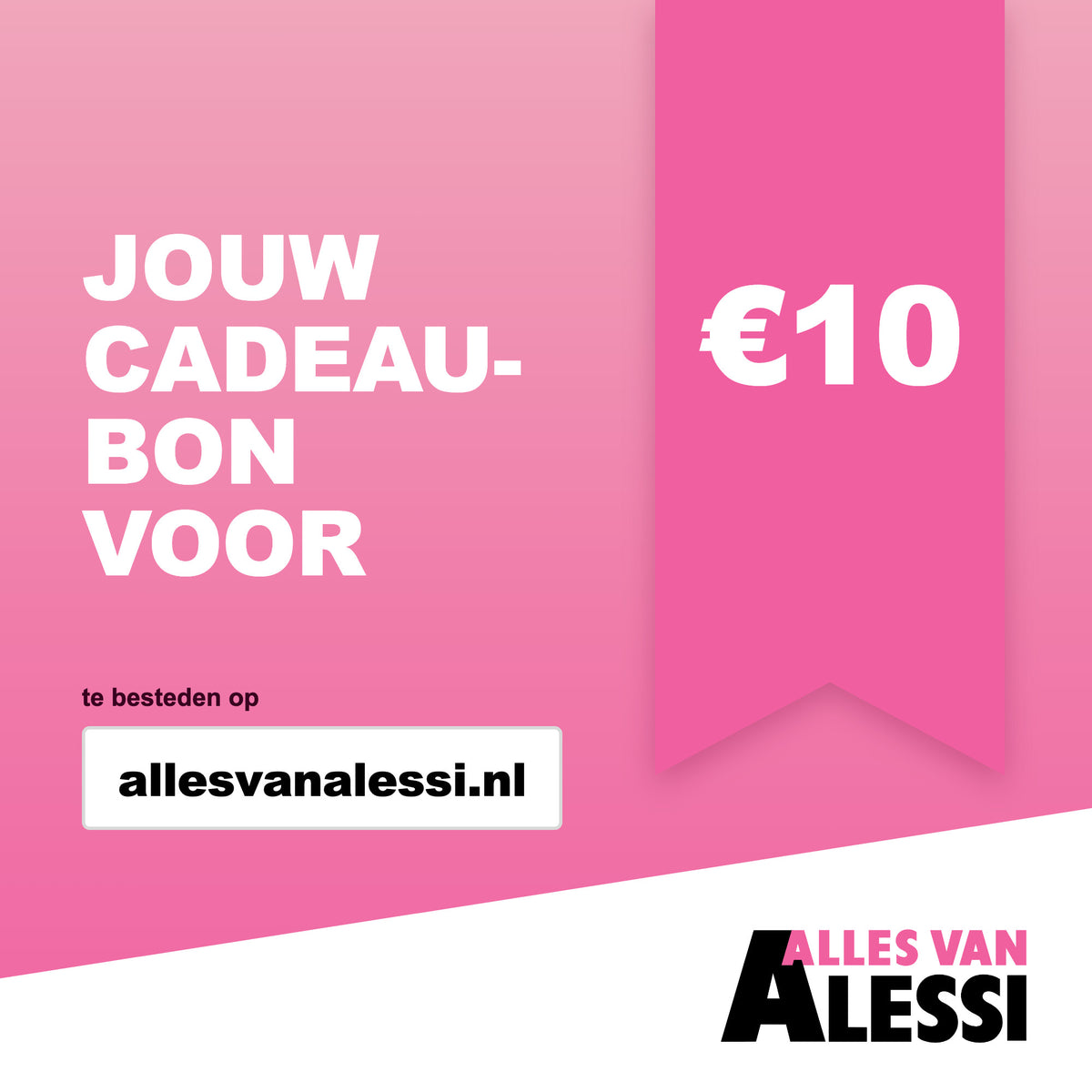 Cadeaubon Alles van Alessi ter waarde van €10