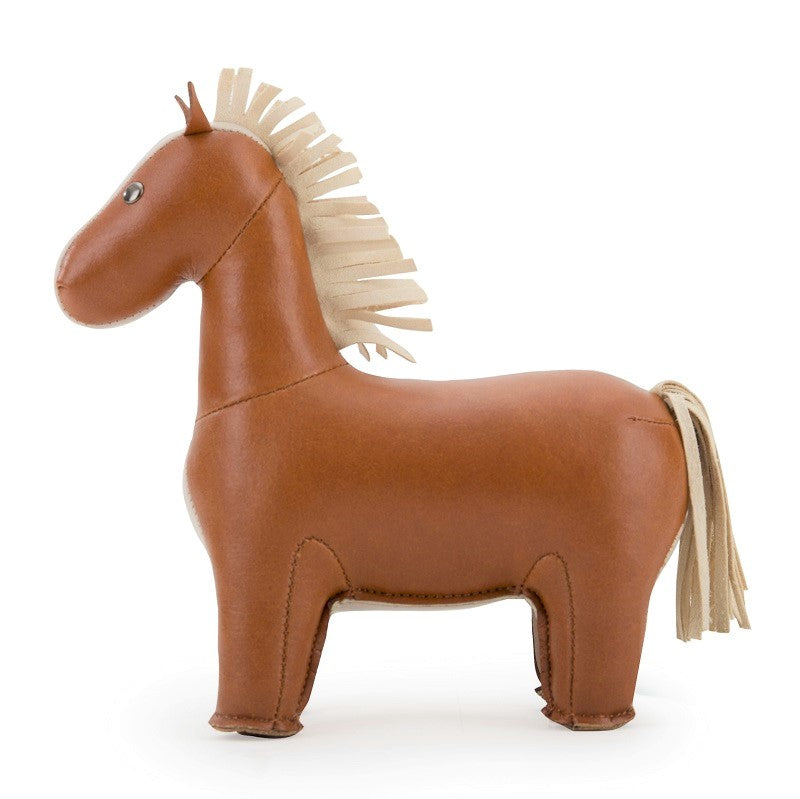 Zuny Paard Head Up Bruin paperweight
