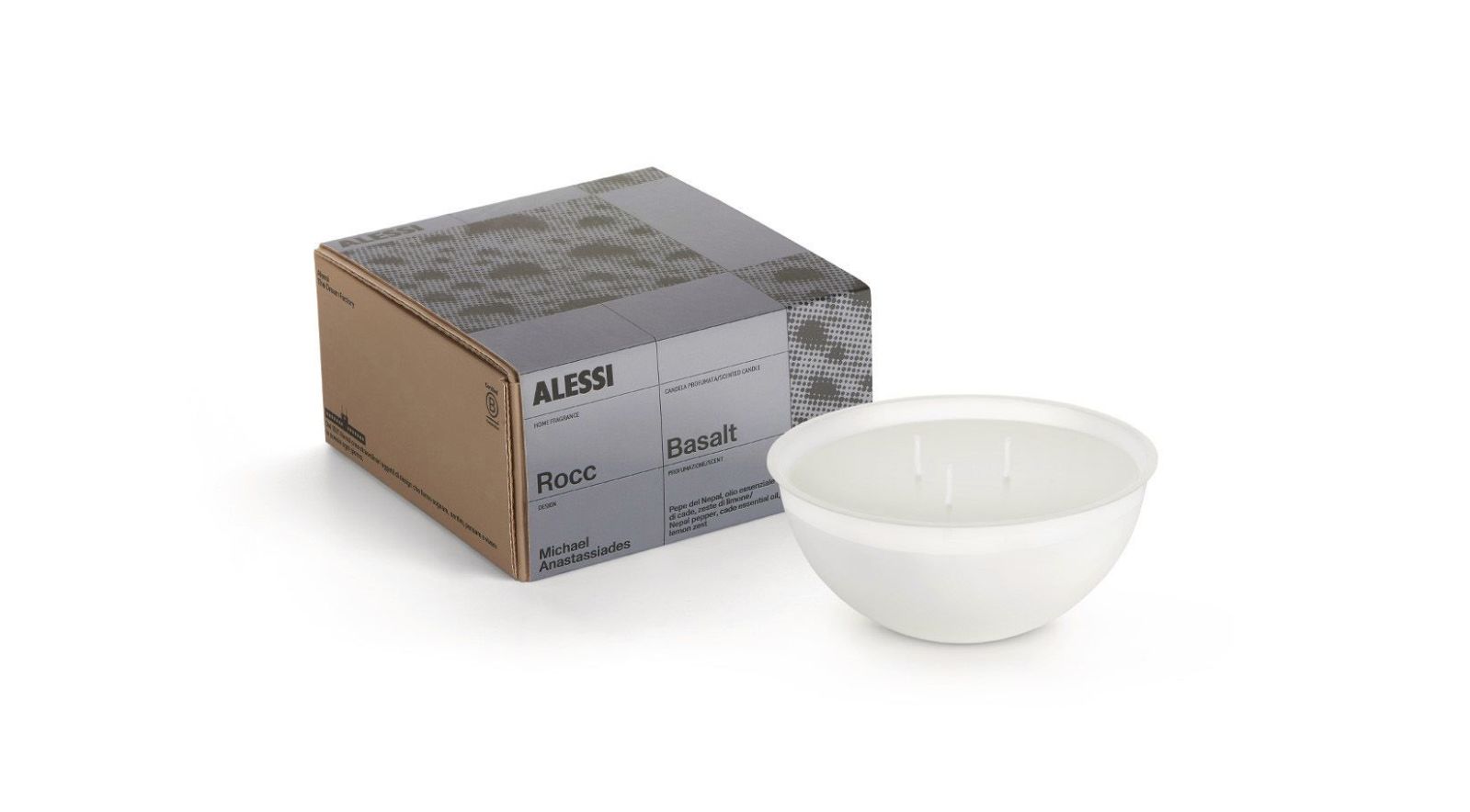 Alessi Refill Basalt Kaars L