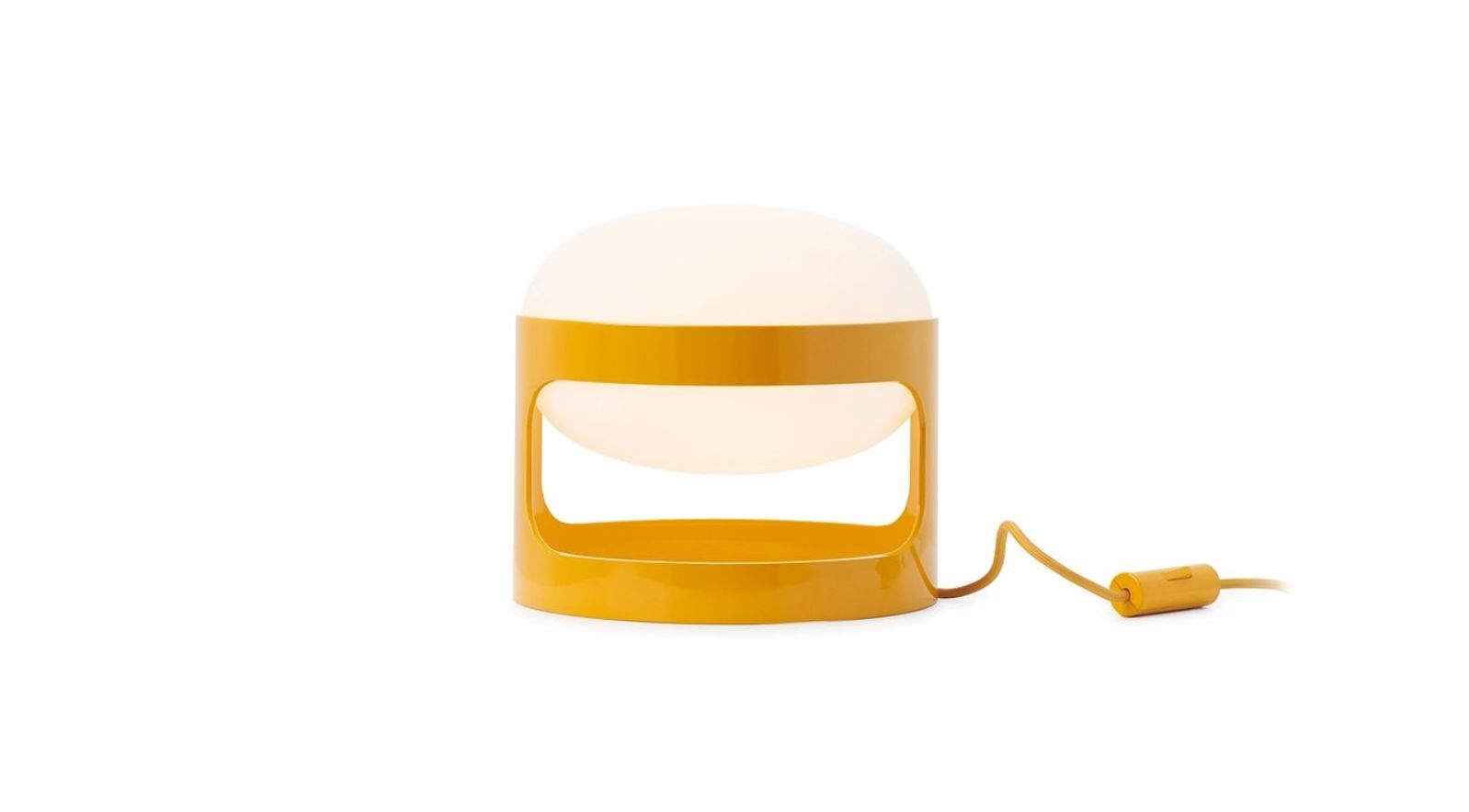 Kartell KD28 Tafellamp-Mosterdgeel